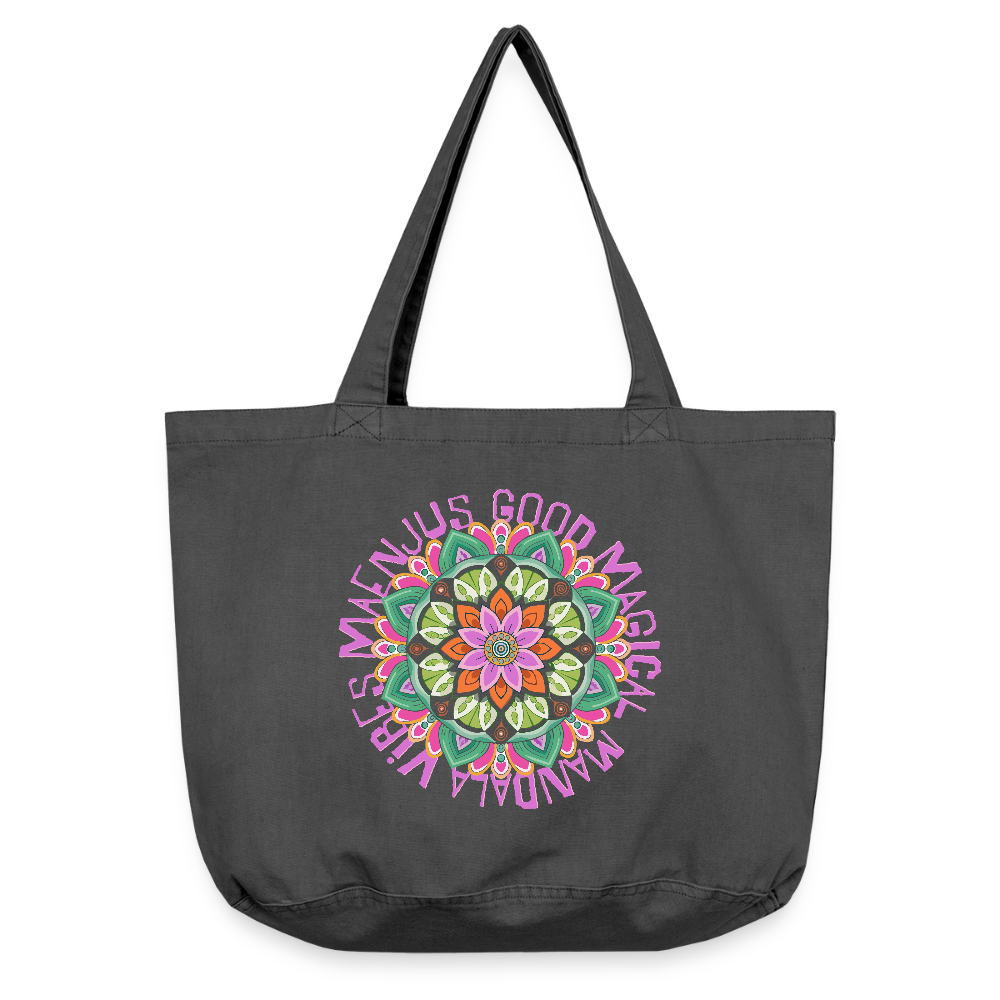 Vintage-Washed Shopper - Vintage Schwarz