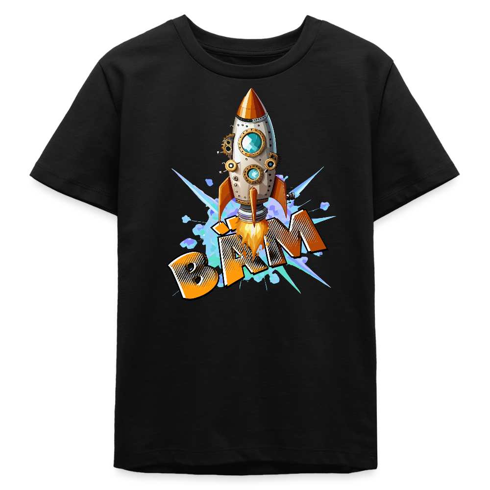 MNJS TEENS Bio T-Shirt mit BÄM PRINT - Schwarz