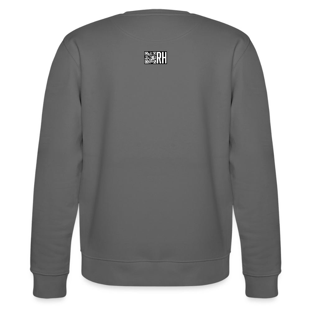 Unisex Bio-Sweatshirt mit ICE ICE BABY PRINT - Anthrazit