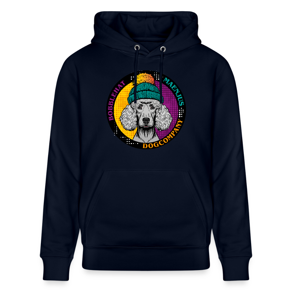 SUnisex Bio-Hoodie mit BOBBLEHAT DOGCOMPANY PRINT - Navy