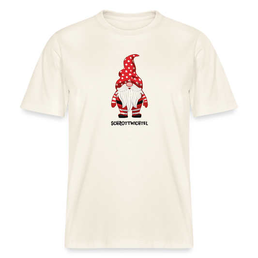 Unisex Bio-T-Shirt mit SCHROTTWICHTEL PRINT - Naturweiß 