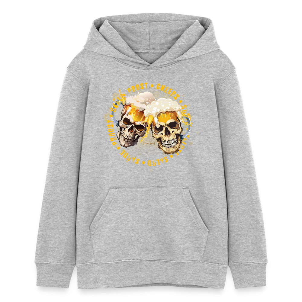 Teens Bio-Hoodie mit OKTOBERFEST EDITION BOYS PRINT - Grau meliert