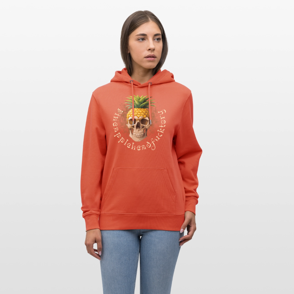 Unisex Hoodie mit PINEAPPLE SKULL PRINT - Hellrot