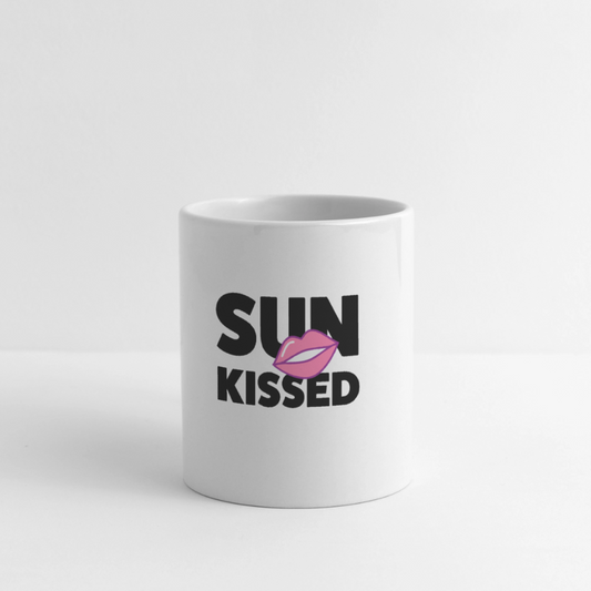 Tasse mit SUN KISSED PRINT - Weiß