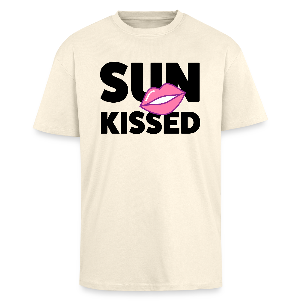 Heavy Oversize T-Shirt mit SUN KISSED PRINT - Creme