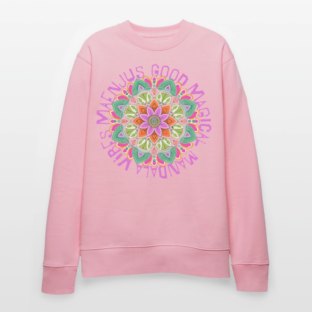 Unisex Bio-Sweatshirt mit MANDALA VIBES PRINT - Hellrosa