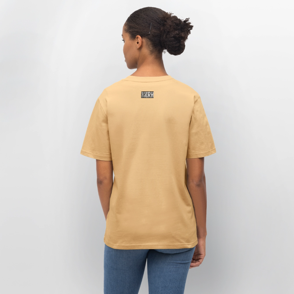 Unisex Bio-T-Shirt mit MAENJUS NETWORK FASHION PRINT - Hellgelb