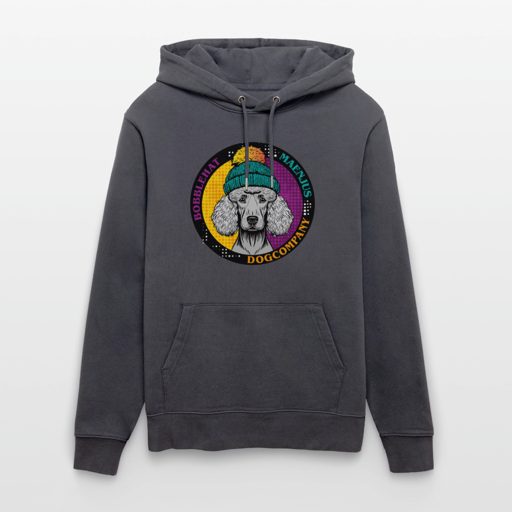SUnisex Bio-Hoodie mit BOBBLEHAT DOGCOMPANY PRINT - Indigoblau