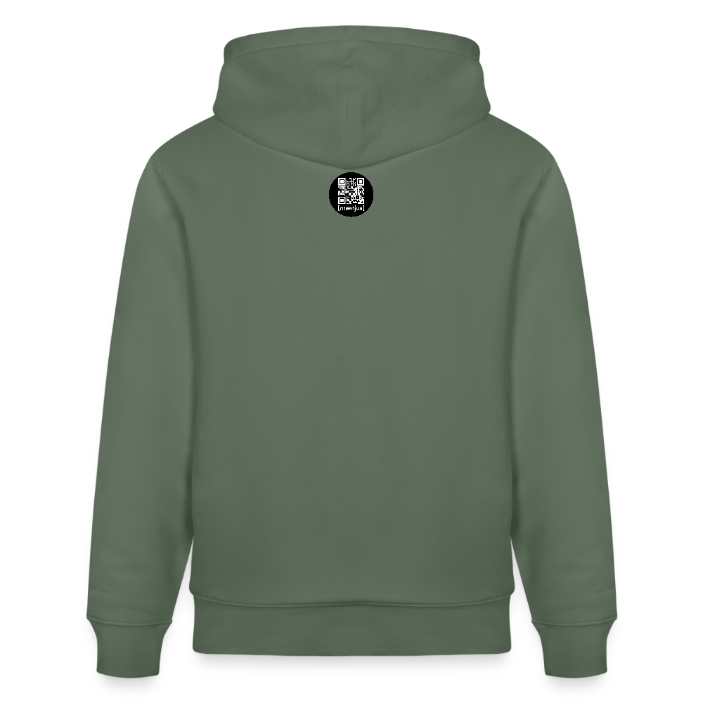 Unisex Bio-Hoodie mit OKTOBERFEST SKULL BOY PRINT - Tanngrün
