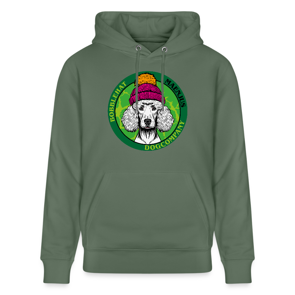 SUnisex Bio-Hoodie mit BOBBLEHAT DOGCOMPANY PRINT - Tanngrün