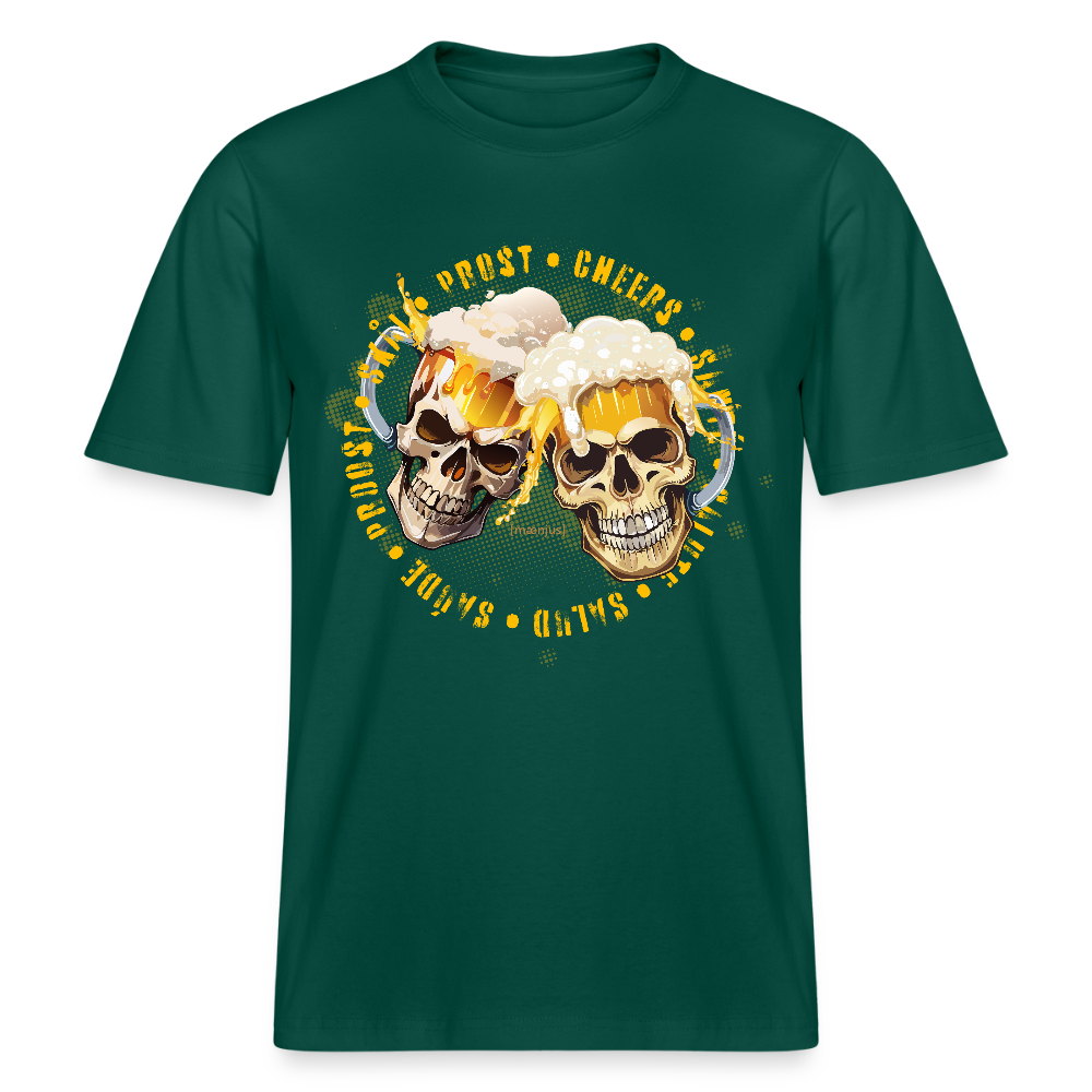Unisex Bio-T-Shirt mit OKTOBERFEST SKULL BOY PRINT - Forest