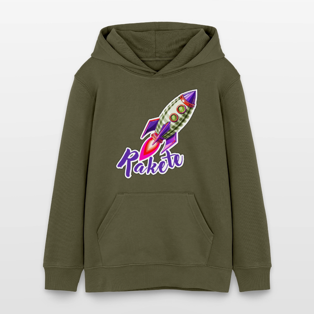 MNJS TEENS Bio-Hoodie mit RAKETE PRINT - Khaki