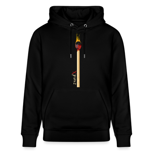 Unisex Hoodie mit zündX PRINT - Schwarz