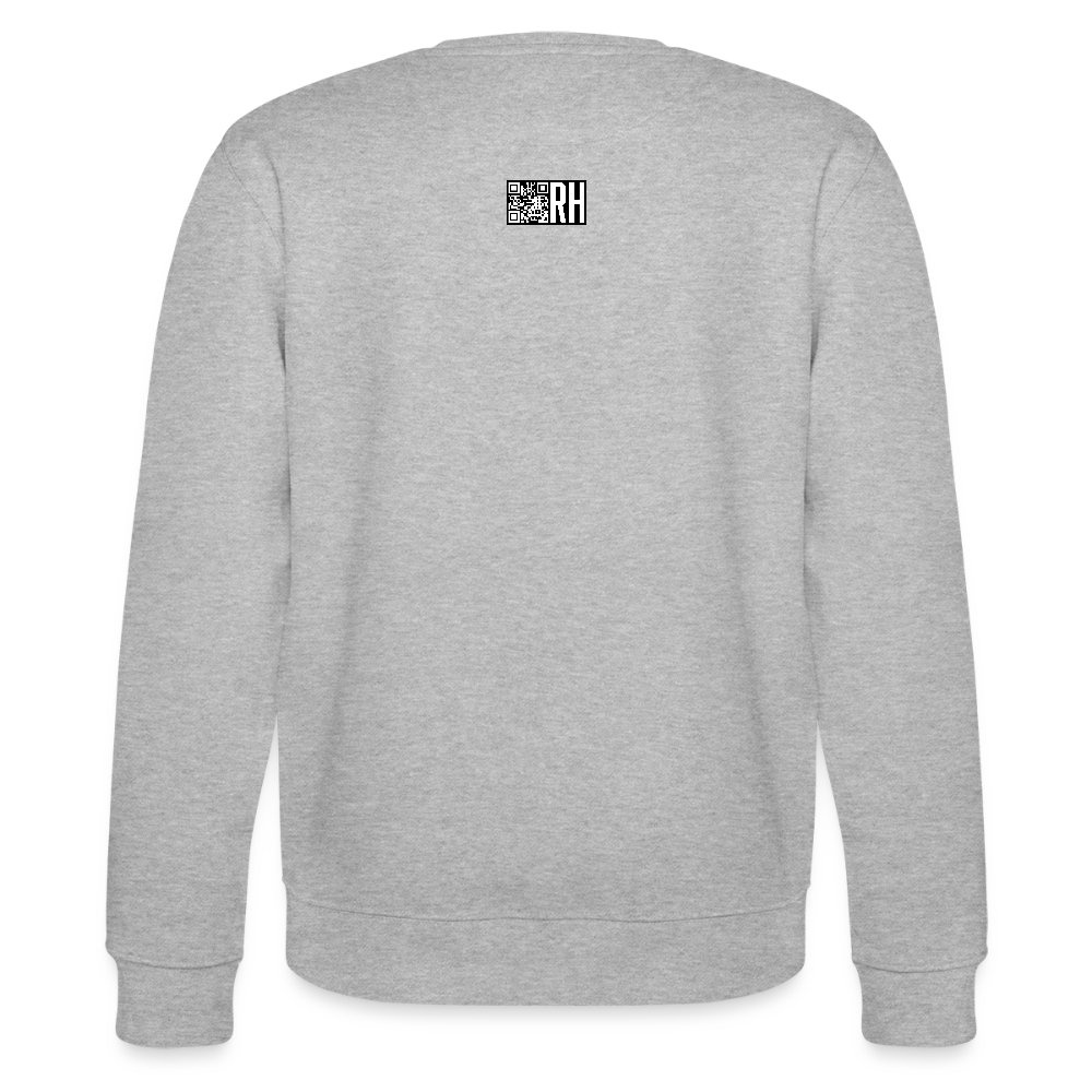 Unisex Bio-Sweatshirt mit ICE ICE BABY PRINT - Grau meliert