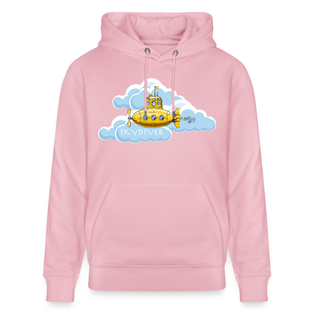 Unisex Bio-Hoodie mit SKYDIVER PRINT - Hellrosa