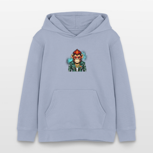 MNJS KIDS Bio-Hoodie mit MONKEY PRINT - Lavendel-Violett