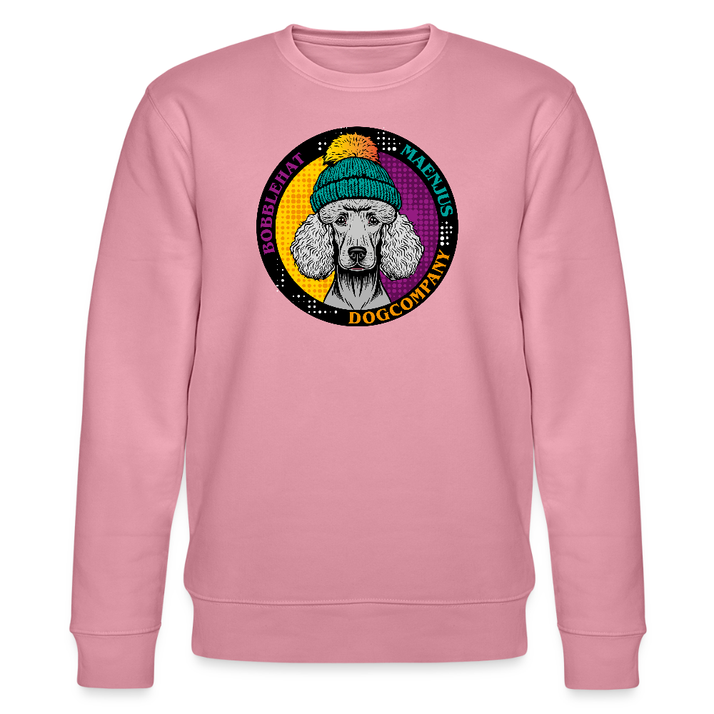 Unisex Bio-Sweatshirt mit BOBBLEHAT DOGCOMPANY PRINT - Lila Traum