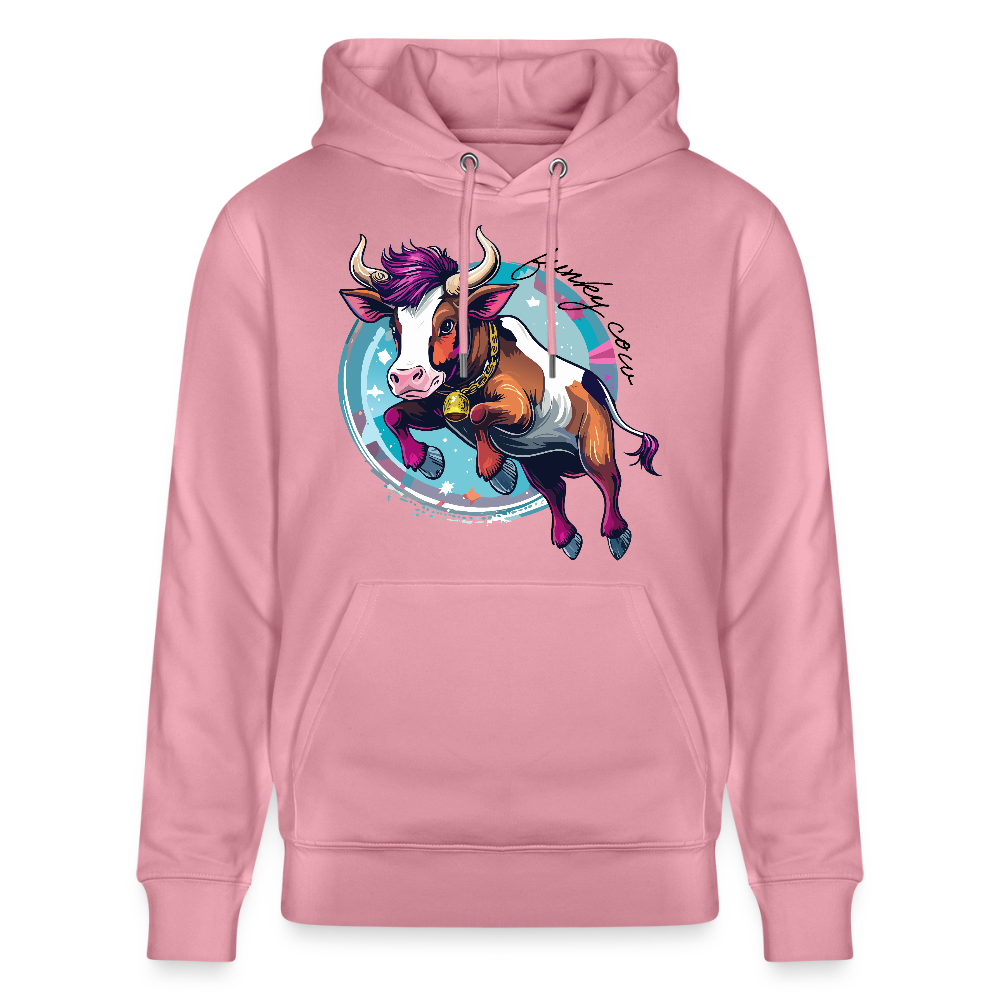 Unisex Hoodie mit FUNKY COW PRINT - Lila Traum