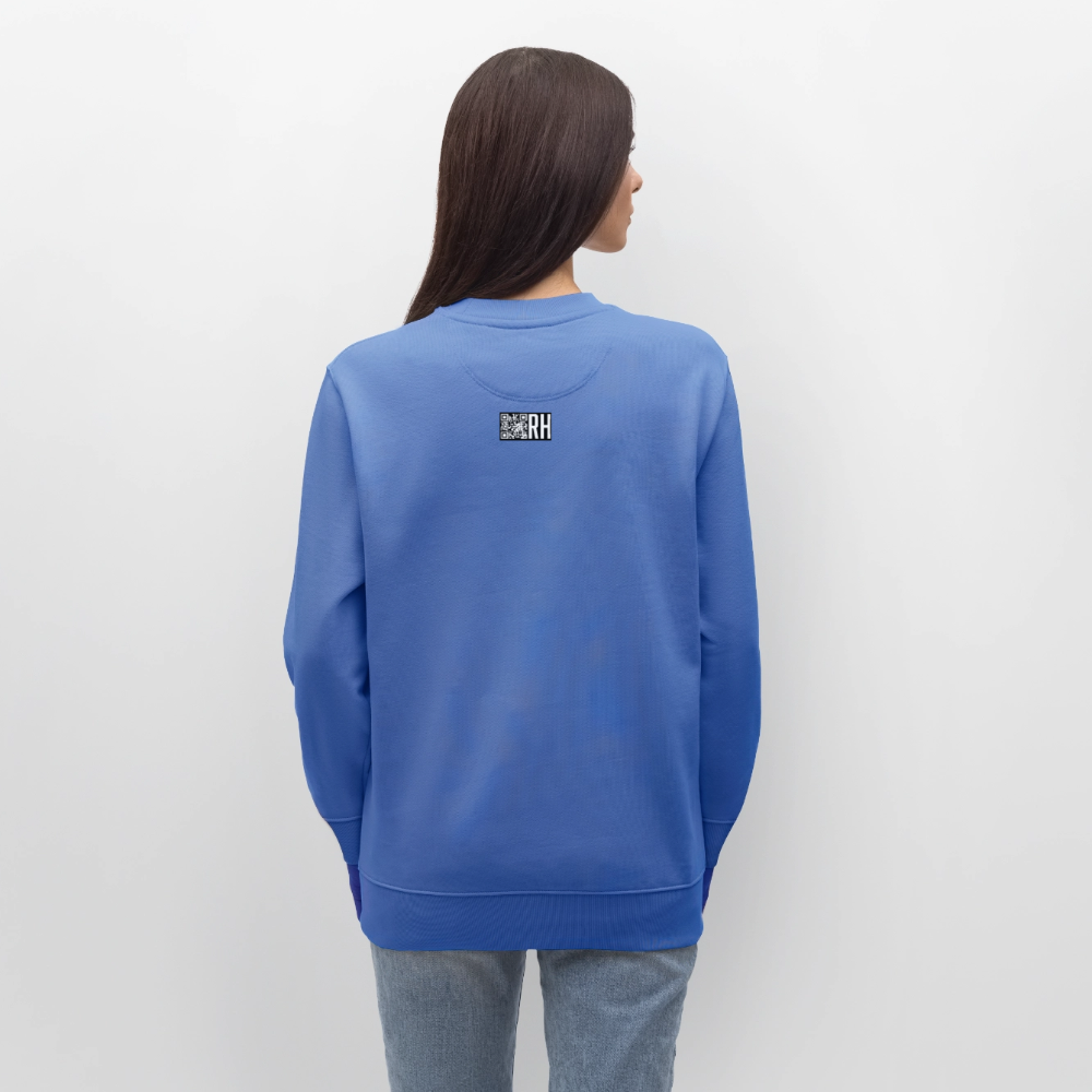 Unisex Bio-Sweatshirt mit CREATIVE VIRUS INSIDE PRINT - Blau