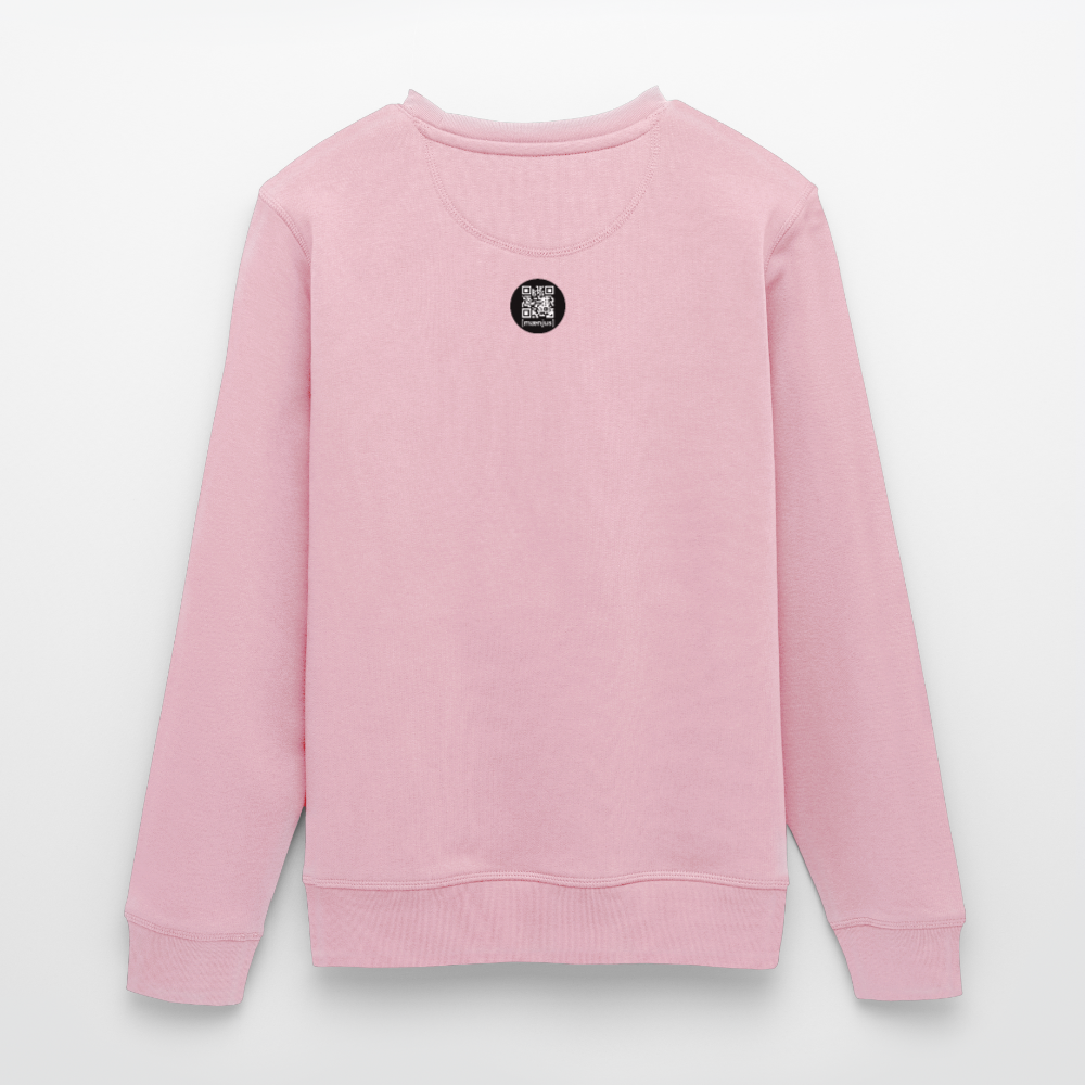 Unisex Bio-Sweatshirt mit BOO! PRINT - Hellrosa