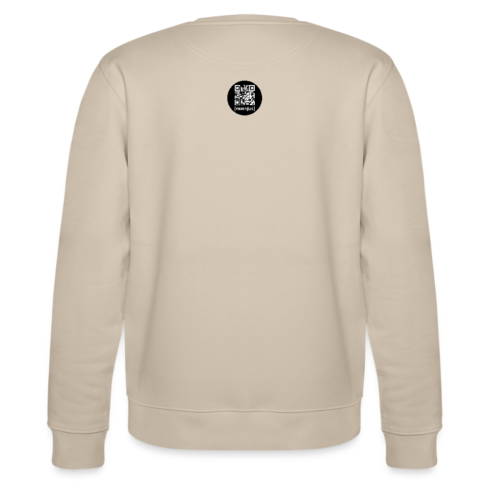 Unisex Bio-Sweatshirt mit BOBBLEHAT DOGCOMPANY PRINT - Beige
