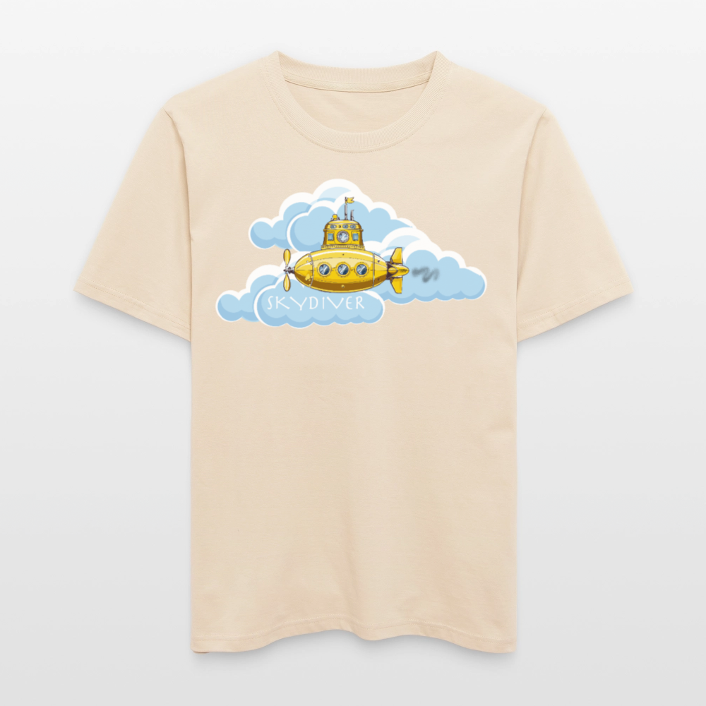 Unisex Bio-T-Shirt mit SKYDIVER PRINT - Weißgrau