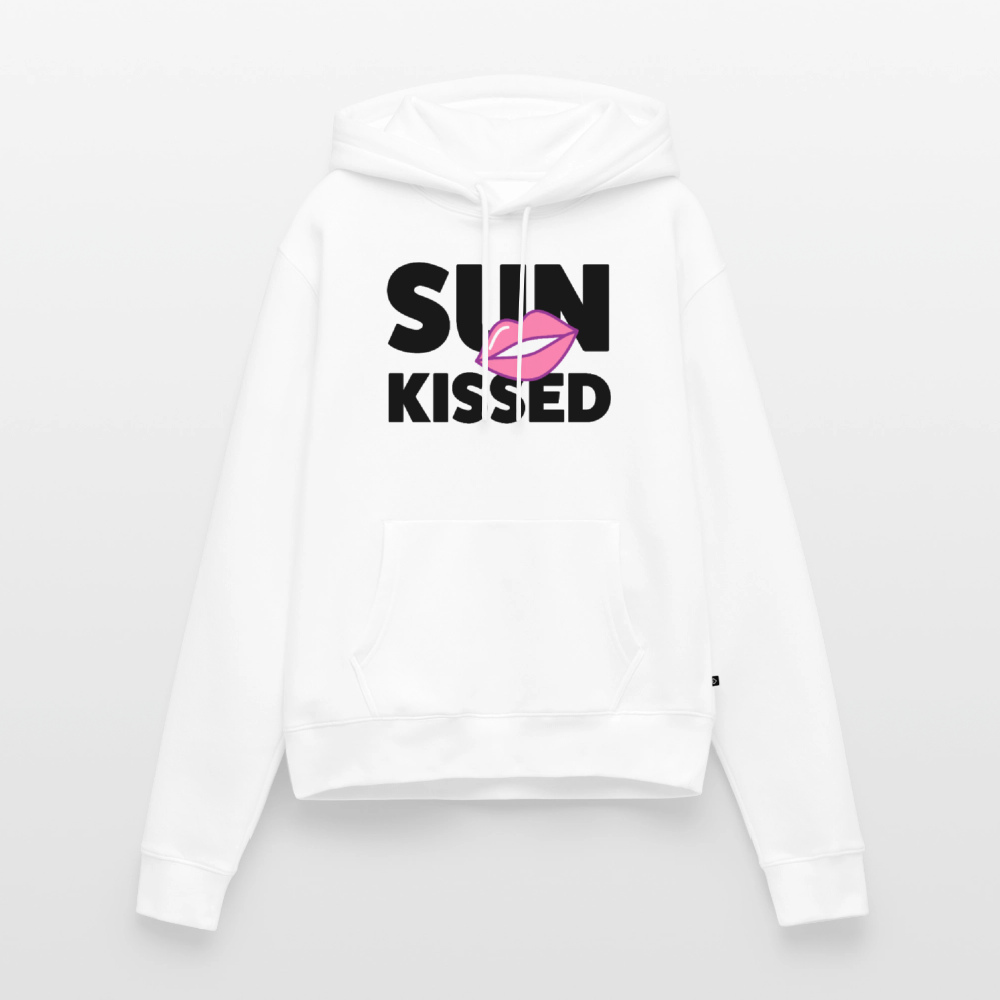 Frauen Premium Hoodie mit SUN KISSED PRINT - Weiß