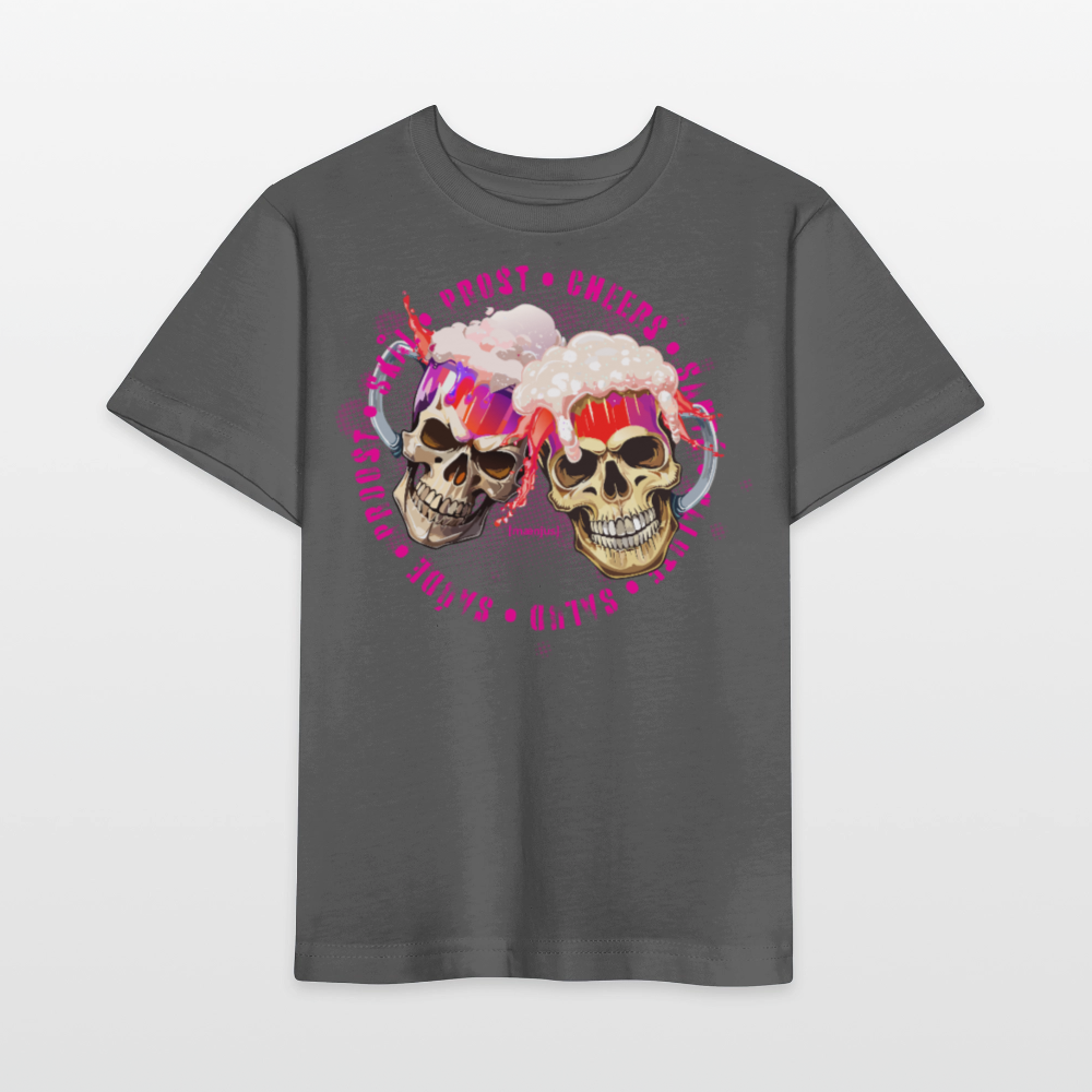 MNJS KIDS Bio T-Shirt mit OKOTBERFEST EDITION GIRLS PRINT - Anthrazit