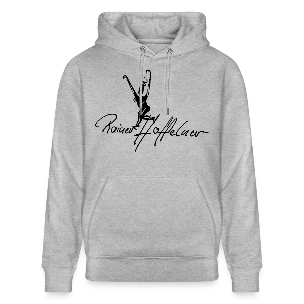 Unisex Bio-Hoodie mit TUSCHEWEIBCHEN PRINT - Grau meliert