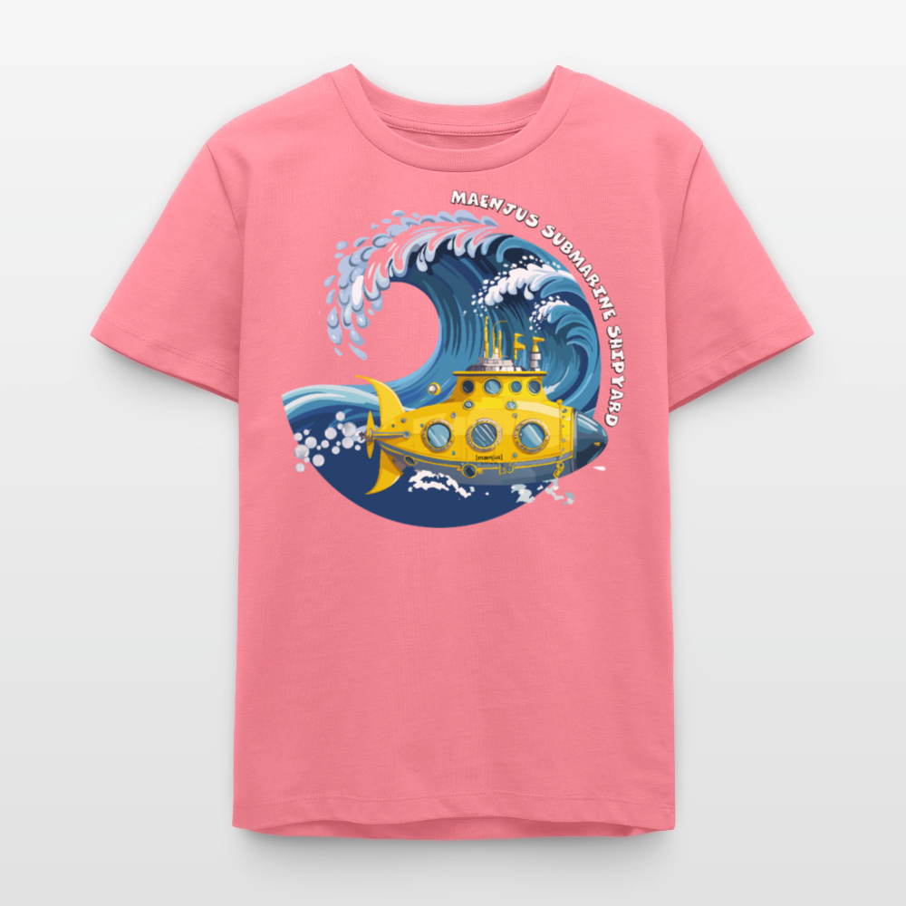 MNJS TEENS Bio T-Shirt mit SUBMARINE SHIPYARD PRINT - Pink 