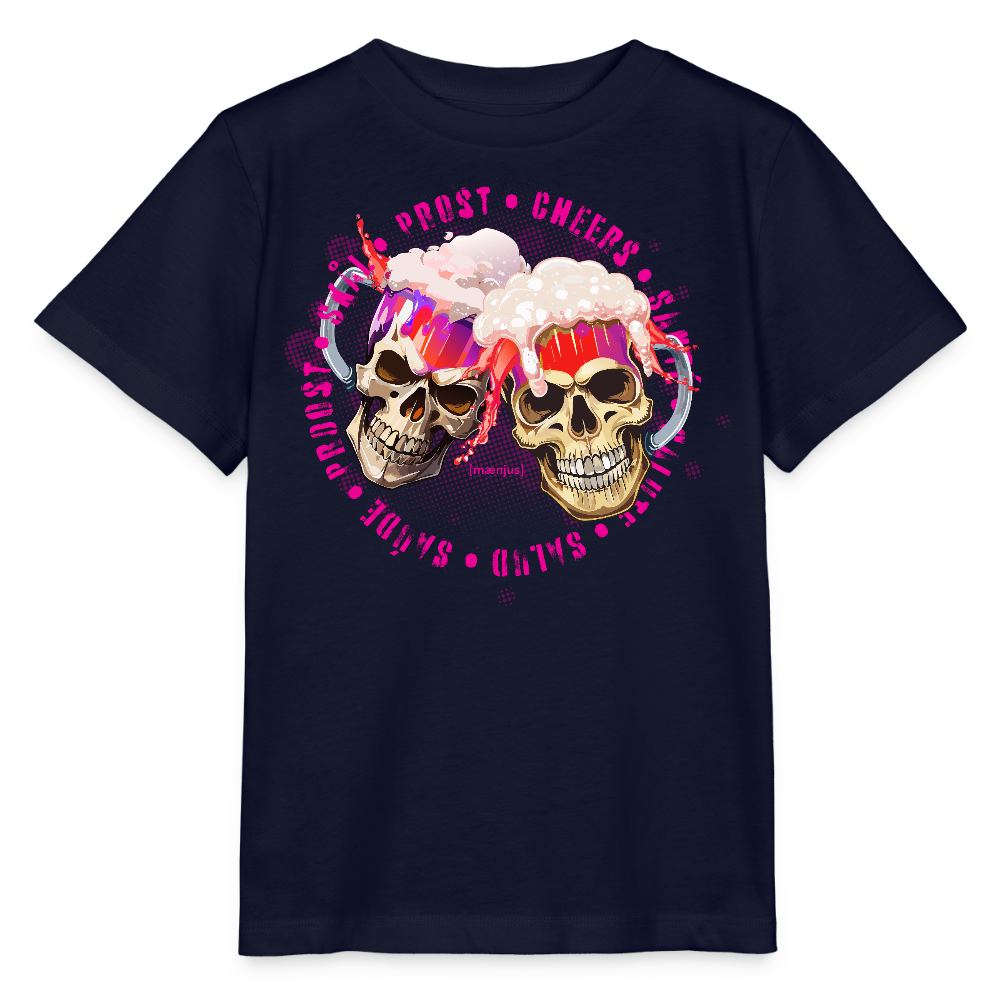 MNJS KIDS Bio T-Shirt mit OKOTBERFEST EDITION GIRLS PRINT - Navy
