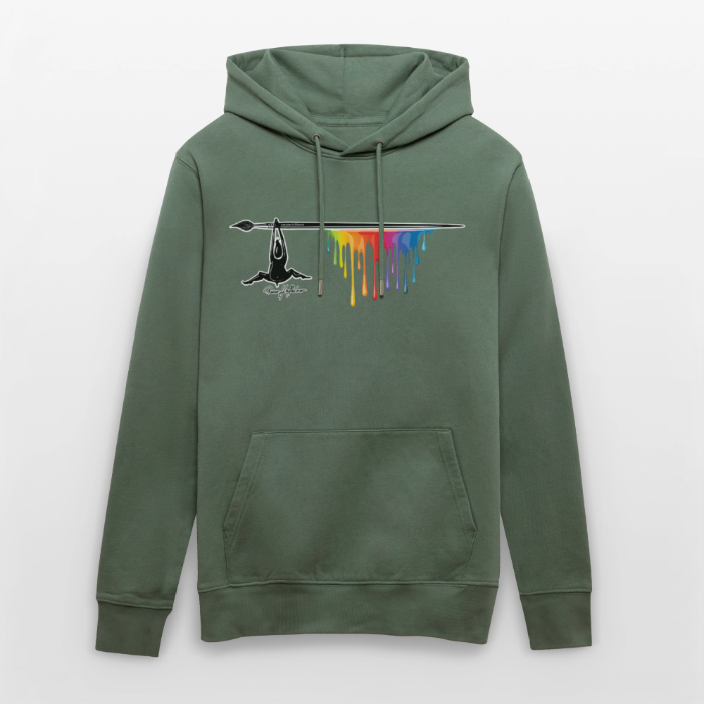 Unisex Hoodie mit TUSCHEMÄNNCHEN PRINT - Tanngrün