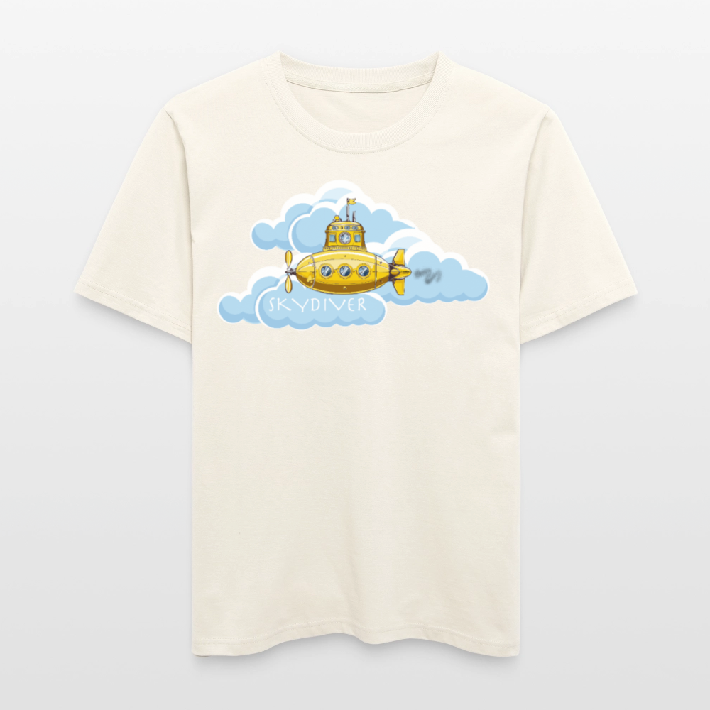 Unisex Bio-T-Shirt mit SKYDIVER PRINT - Naturweiß 