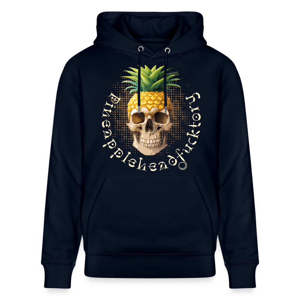 Unisex Hoodie mit PINEAPPLE SKULL PRINT - Navy