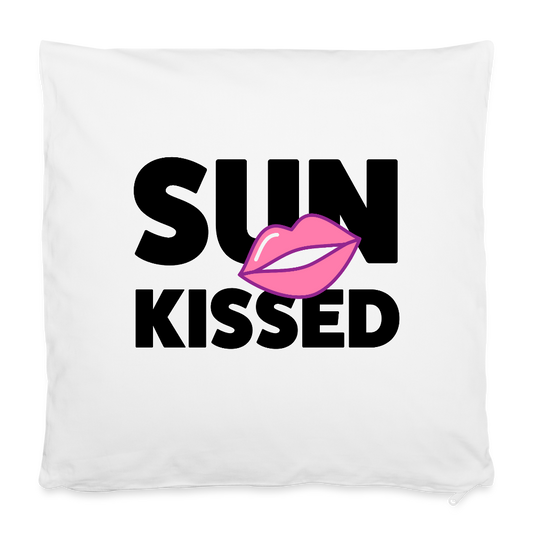 Kissenbezug 40 x 40 cm mit SUN KISSED PRINT - Weiß