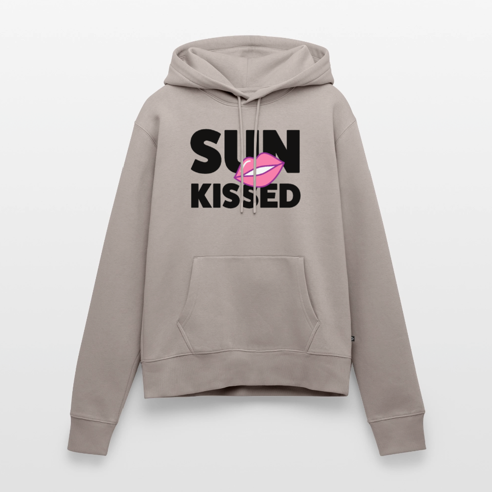 Frauen Premium Hoodie mit SUN KISSED PRINT - Taupe