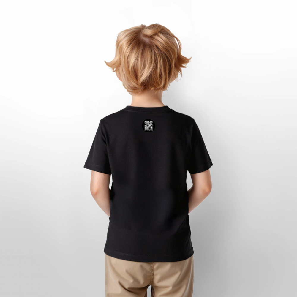 MNJS KIDS Bio T-Shirt mit FUNKY ALPAKA CLUB PRINT - Schwarz