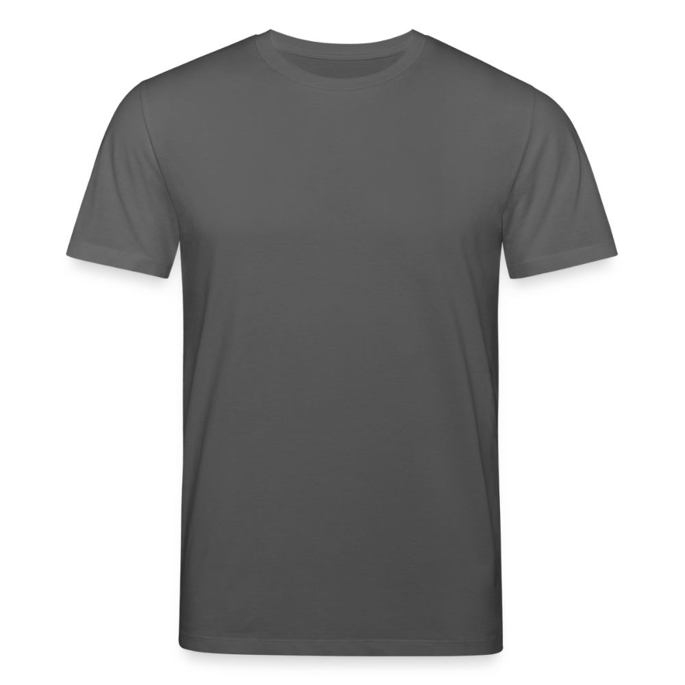Unisex Bio-T-Shirt mit Flying Cow Print Rückseite - Anthrazit