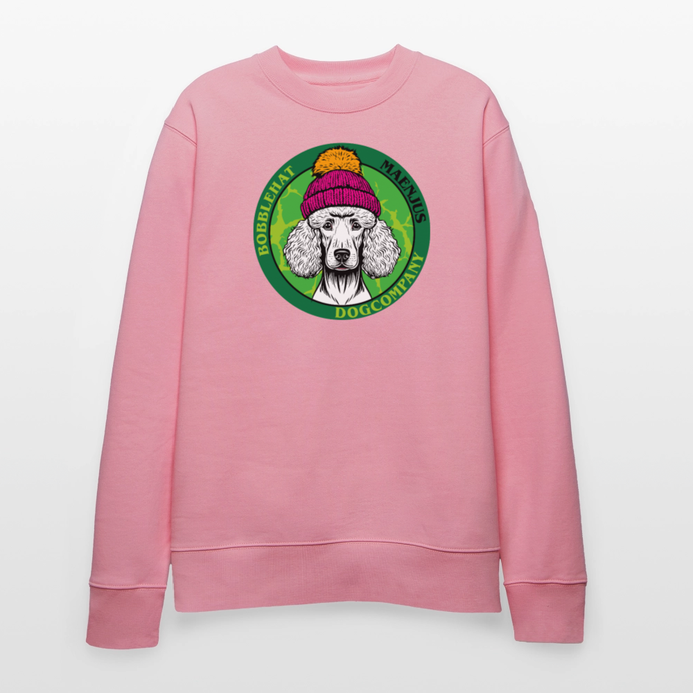Unisex Bio-Sweatshirt mit BOBBLEHAT DOGCOMPANY PRINT - Lila Traum