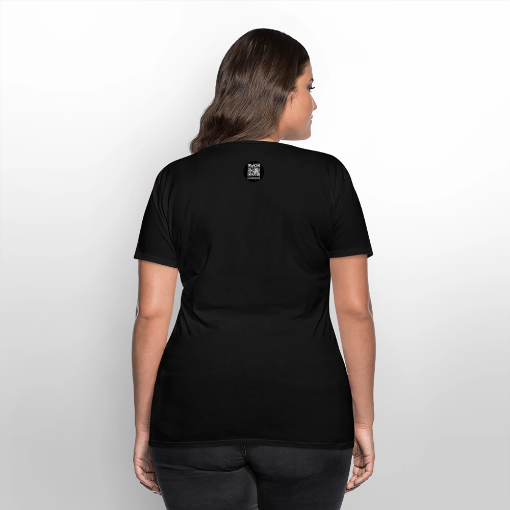 Frauen Premium T-Shirt mit OKTOBERFEST SKULL GIRL PRINT - Schwarz