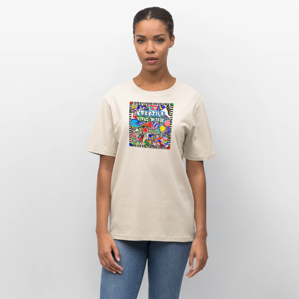 Unisex Bio-T-Shirt mit CREATIVE VIRUS INSIDE PRINT - Naturweiß 