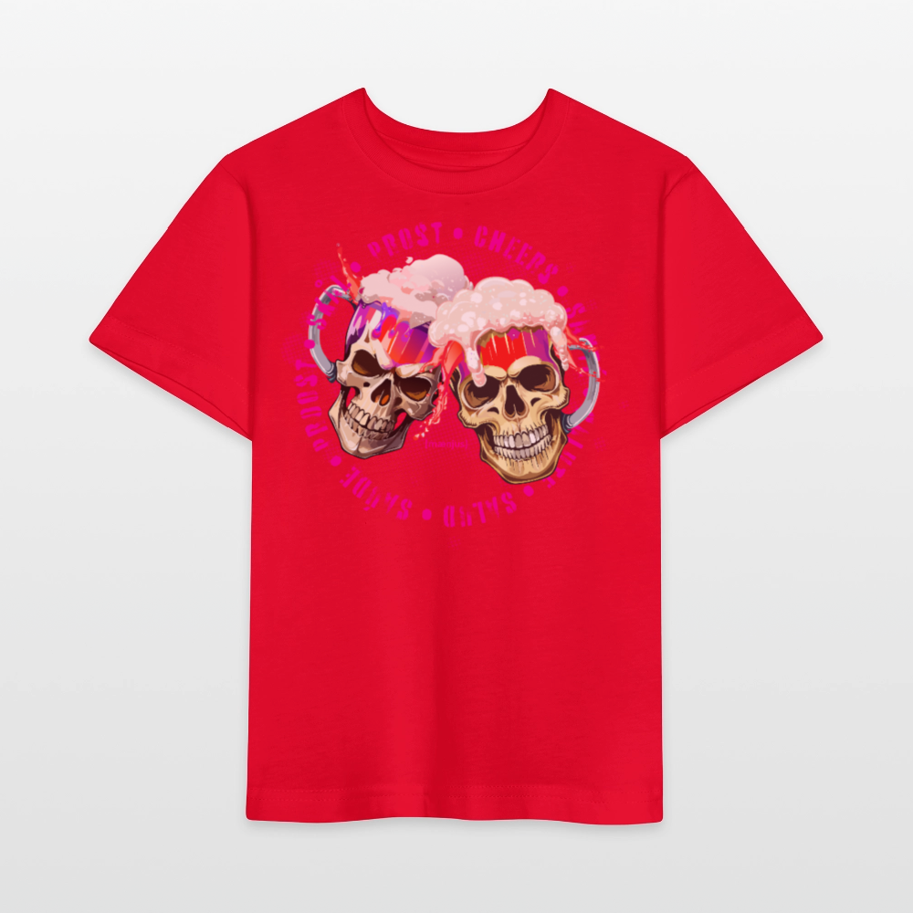 MNJS KIDS Bio T-Shirt mit OKOTBERFEST EDITION GIRLS PRINT - Rot