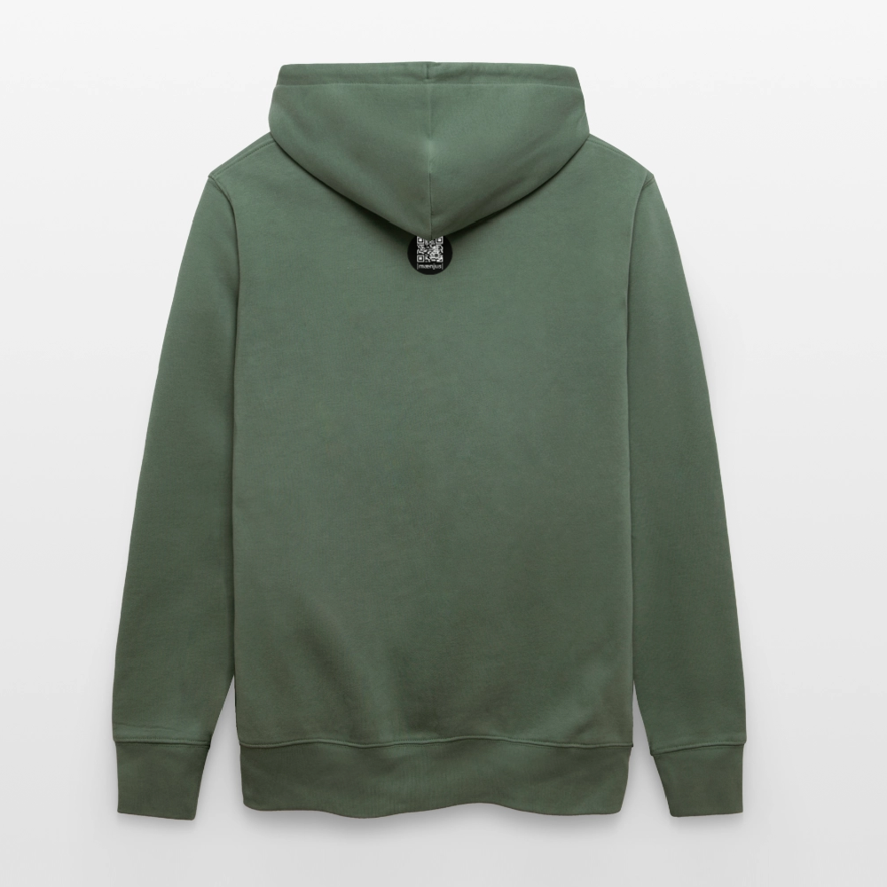 Unisex Bio-Hoodie mit KEEP CALM PRINT - Tanngrün