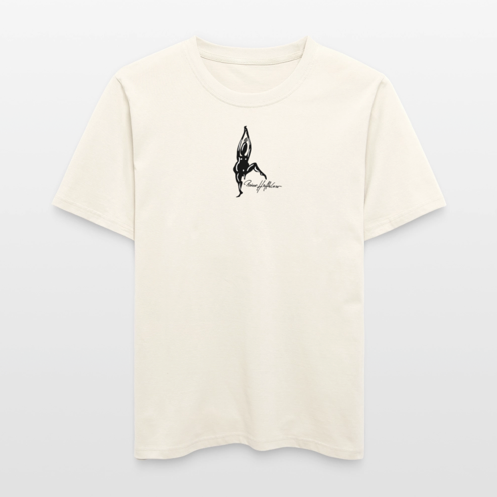 Unisex Bio-T-Shirt mit TUSCHEMÄNNCHEN PRINT - Naturweiß 