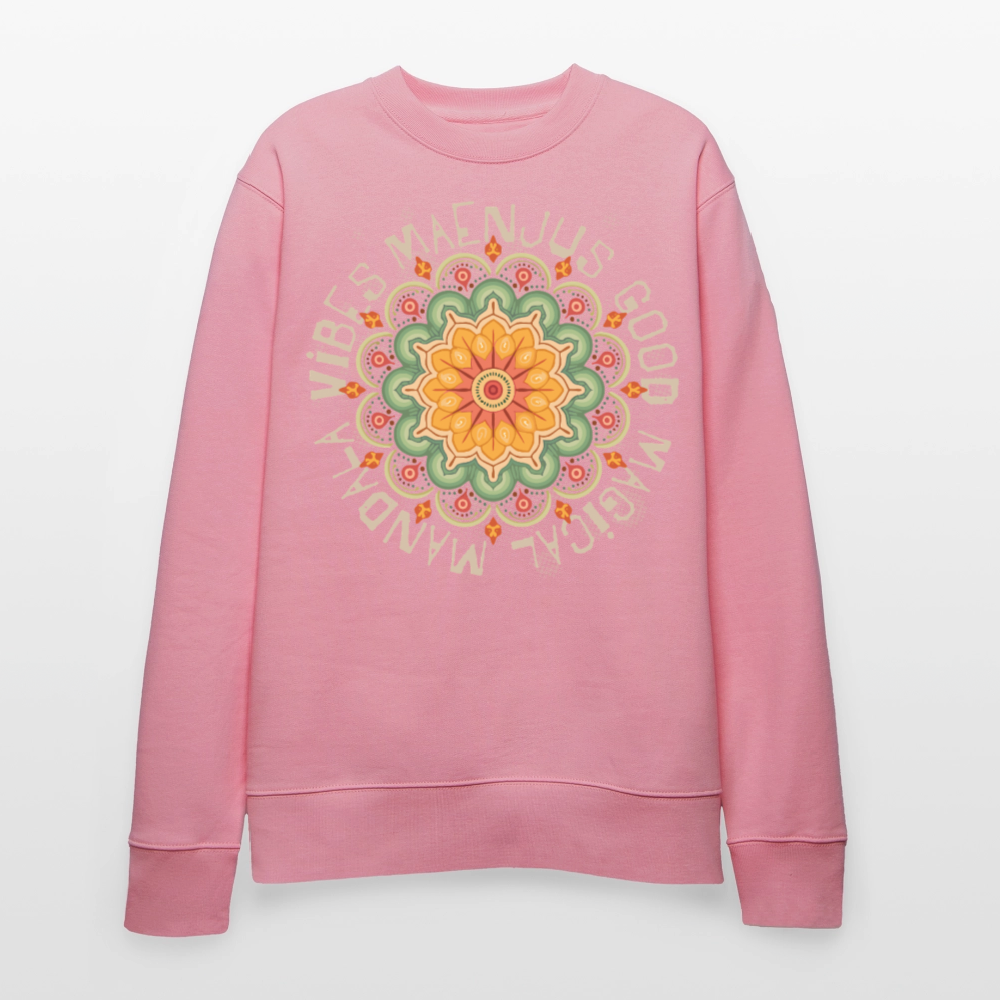 Unisex Bio-Sweatshirt mit MANDALA VIBES PRINT - Lila Traum