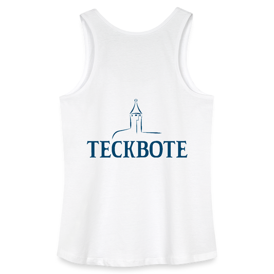 Frauen Bio Tank Top mit TECKBOTE PRINT - Weiß