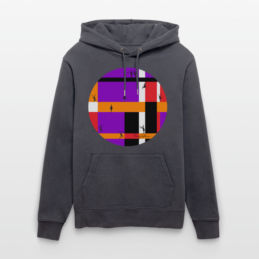 Unisex Bio-Hoodie mit TUSCHEMÄNNCHEN PRINT - Indigoblau