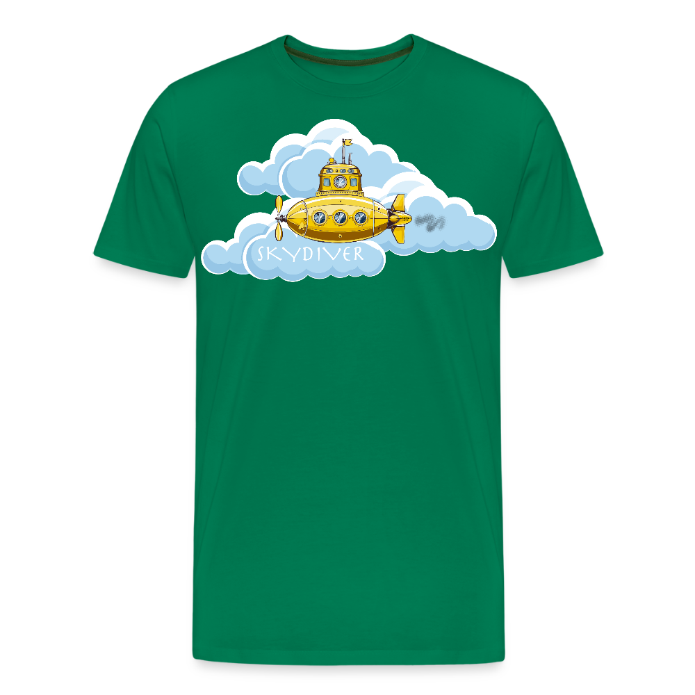 Männer Premium T-Shirt mit SKYDIVER PRINT - Kelly Green