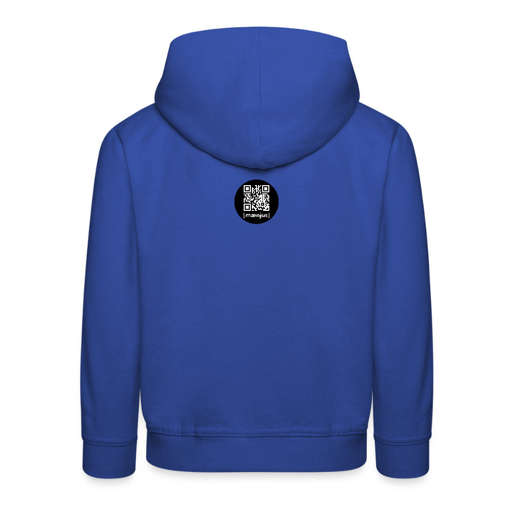 MNJS KIDS Premium Hoodie mit WELCOME TO THE JUNGLE PRINT - Royalblau