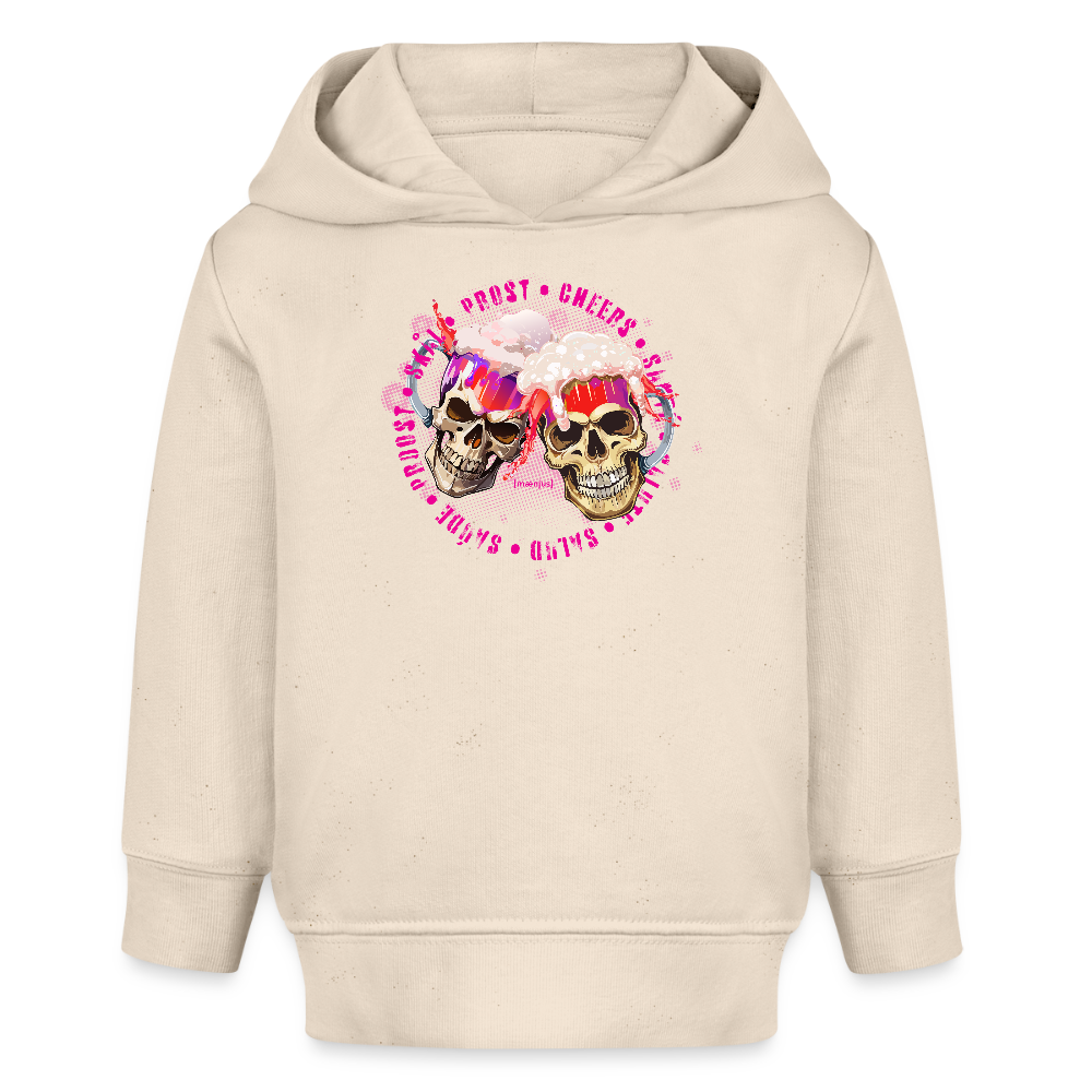 MNJS KIDS Bio Hoodie mit OKTOBERFEST EDITION GIRLS PRINT - Weißgrau